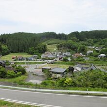 テラスからの景色（左下が北里柴三郎記念館）