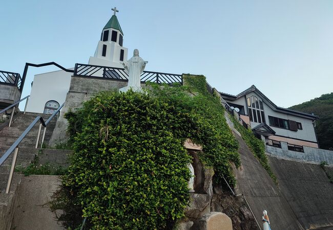 海を見下ろす位置