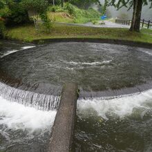 通潤用水の円形分水