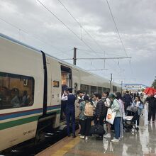 サマルカンド駅ホーム