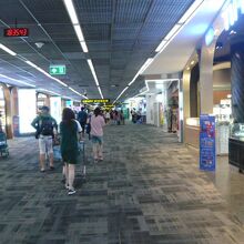ドンムアン空港の構内です。夜間は、乗客の乗降が多いです。