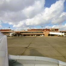 機内からターミナル全景