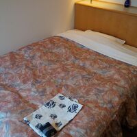 クイーンサイズのダブルベッド