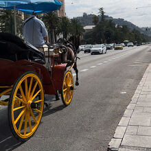 馬車が走る街並み