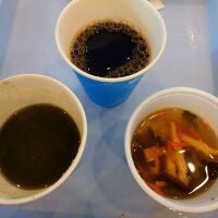 モーニング、グリーンスムージー、味噌汁、ホットコーヒー