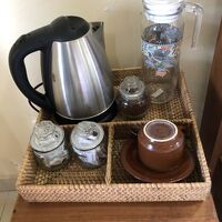 室内のコーヒーセット