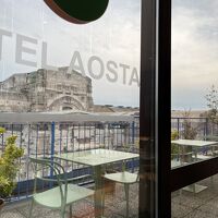 朝食ルームからの眺め。