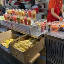 フレッシュフルーツジュース種類豊富でした