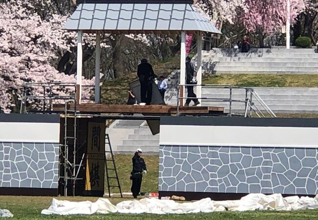 天童桜まつり「人間将棋」