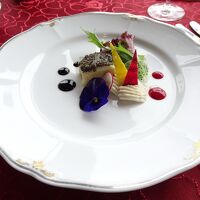 夕食のコース料理