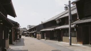 川原町の古い町並み