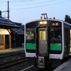 三島町の中心駅です。駅前に食堂があります。