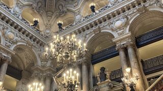 オペラ座正面は工事中でした