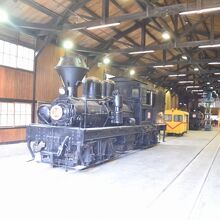 駅の敷地内にあったメインテナンス車庫