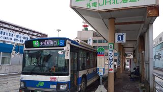 路線バスで小樽駅前から手稲駅前まで移動