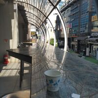 明洞の街をホテルからゆっくり見れました