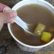 温かい芋圓、美味しかったなあ