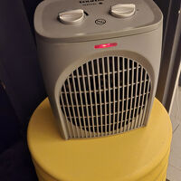 貸していただいたファンヒーターです。