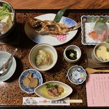 海の幸が美味しい夕食