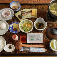 朝食も部屋食でした。