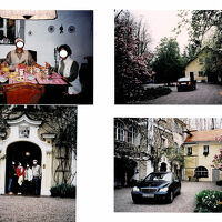 4.24.古城ホテル を出発：見送りのエリカ夫人と