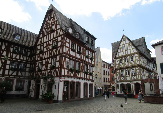 木組みの家が並ぶエリア