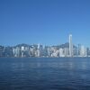 香港島が見える湾です。