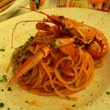 シーフードパスタ