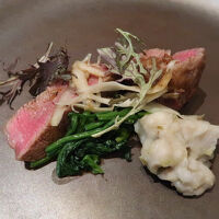 夕食（A5ランク黒毛和牛ヒレ肉）