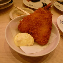 アジフライは定番