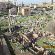 古代ローマ時代の遺跡フォロ・ロマーノ