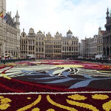 グランプラスのフラワーカーペット