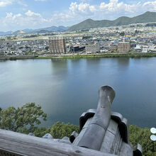 天守最上階から