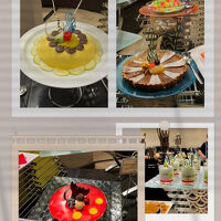 夕食のデザートも充実