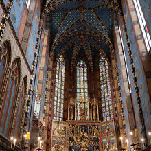 ポーランド クラクフ 聖マリア聖堂 油絵 キャンバス ポーランド クラクフ 聖マリア聖堂 油絵 キャンバス ポーランド