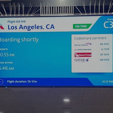 ホノルル→ロサンゼルス