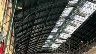 元駅舎のフォトスポット