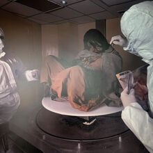 館内は撮影禁止。これは資料映像を撮影したもの