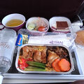 機内食も楽しみ