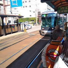 乗降が多いと思った新地中華街電停