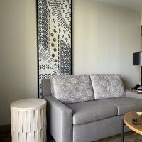 ゆったりしたソファー