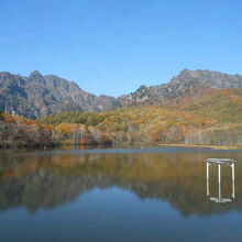 鏡池の風景