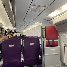 帰りの機内