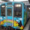列車のデザインはくまモンが前面に
