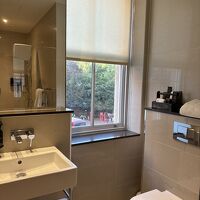 バスルームからはラッセルスクウェア公園が見える