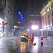 大雨の明洞