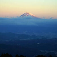 客室から見た富士山の眺望
