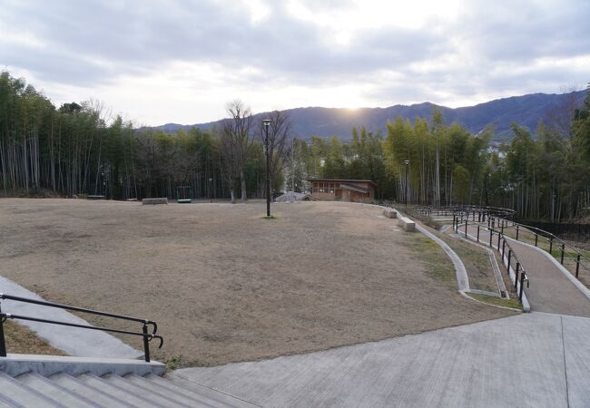 竹の径まで含めるとスケールが大きな公園です