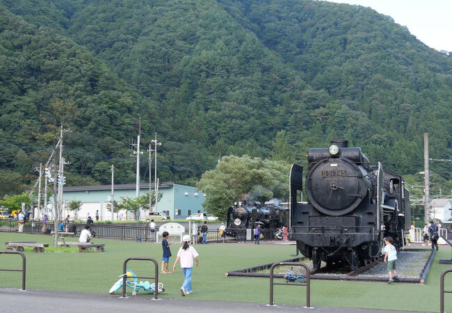 水上駅そばにあるSLの公園です