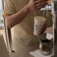 ウェルカムドリンクに生のオリオンビール！